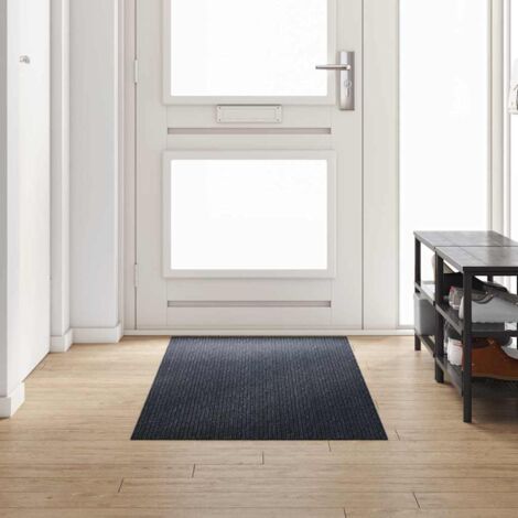 Runner de Alfombra Antracita 80 x 250 cm tela