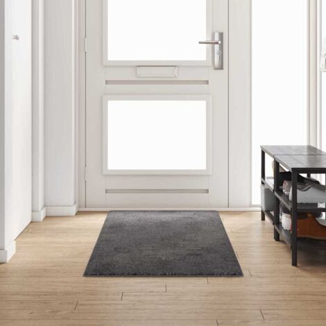 Runner de Alfombra Gris 80 x 250 cm