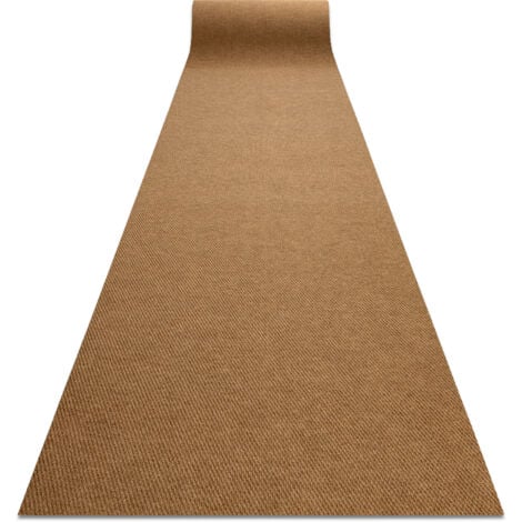 Runner - Doormat antislip VIGOR outdoor, indoor coconut brown 0226 100cm brown 100x720 cm