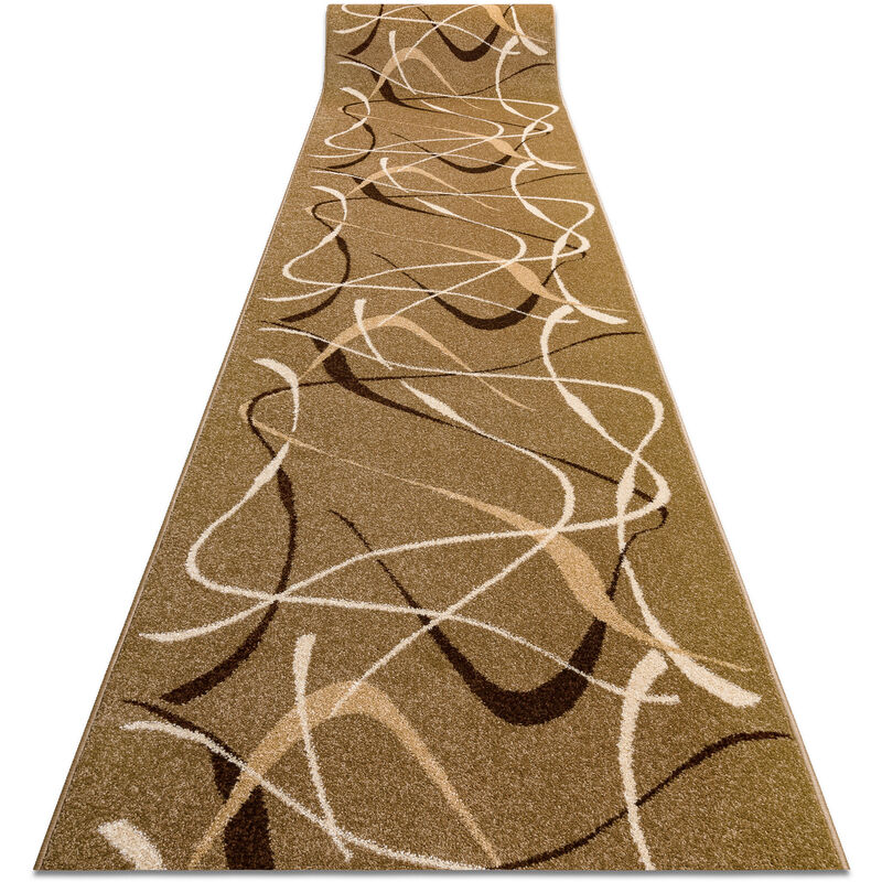 RugsX Karmel Heat-Set Runner in Brown | Size: 70 cm x 140 cm