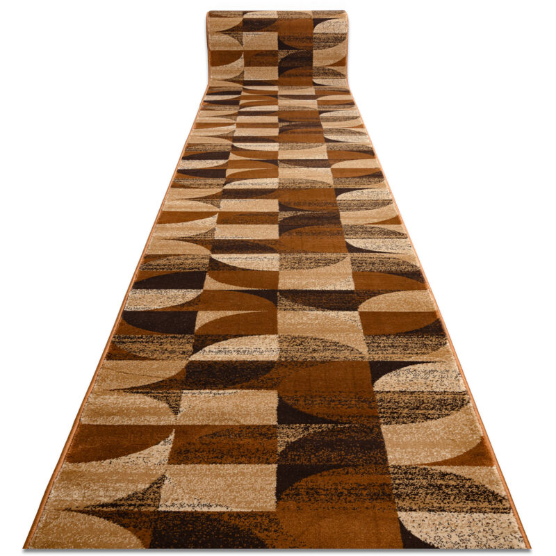 Runner ROYAL H387 GEOMETRICAL brown / mustard 80cm brown 80x110 cm