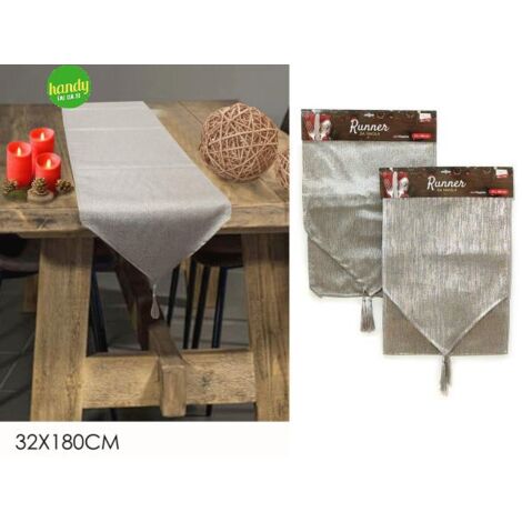 Runner silver general trade 32x180 cm (1pz)