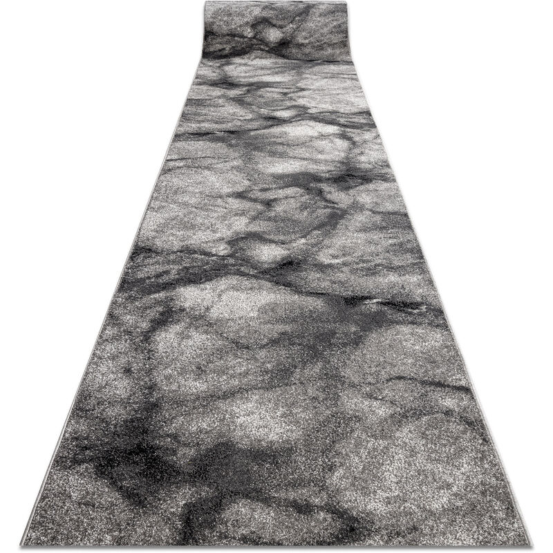 RugsX Silver Marble Runner in Grey | Size: 80 cm x 100 cm