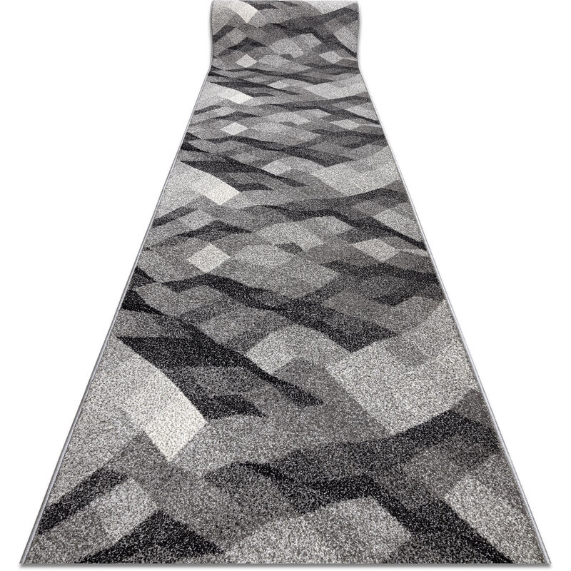 RugsX Silver Palanga Runner in Grey | Size: 90 cm x 100 cm