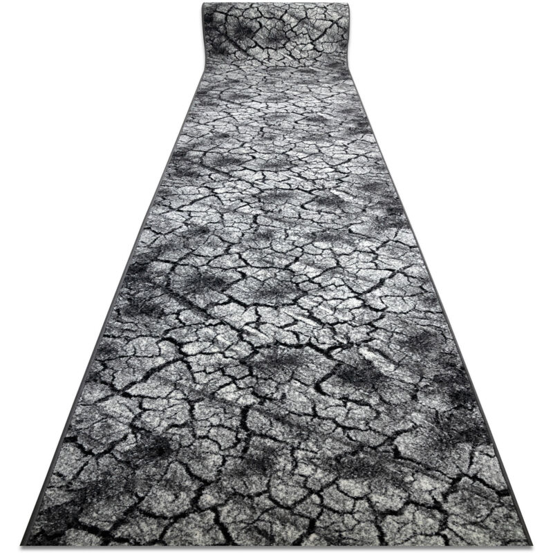 Rugsx - Runner silver Terra cracked ground grey 100cm grey 100x100 cm