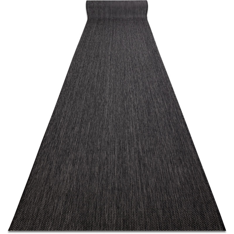 Runner SISAL SION Melange Flat woven black 100cm black 100x110 cm