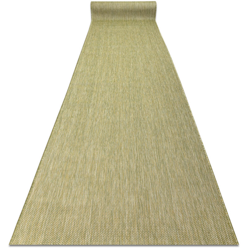 Runner SISAL SION Melange Flat woven green 80cm green 80x1350 cm