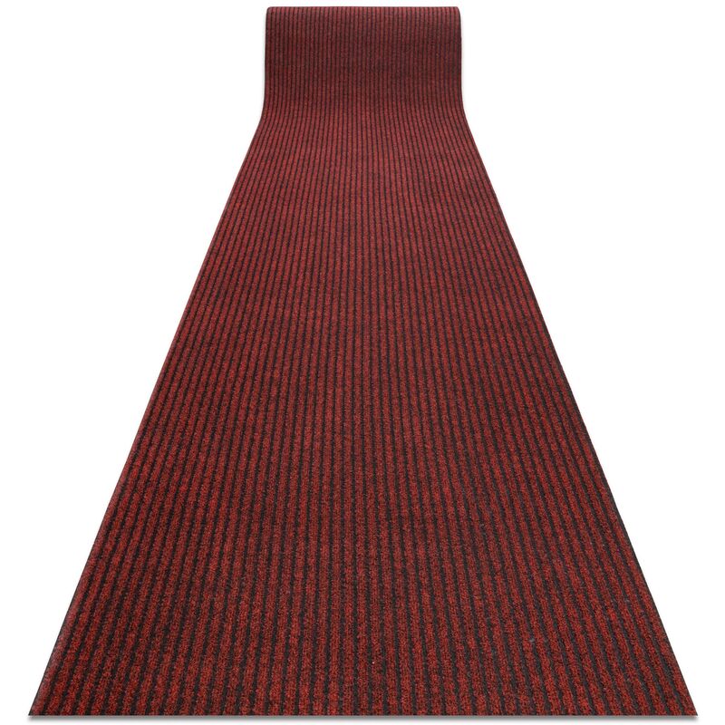 Rugsx - Läufer- Türmatte rutschfest gin 3086 Draußen, Drinnen Liverpool rot 200 cm red 200x200 cm