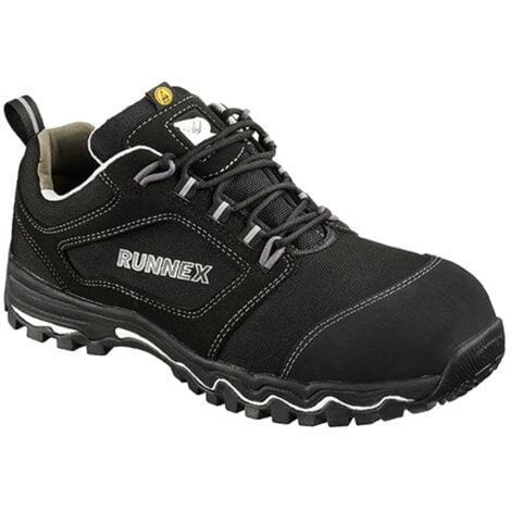 RUNNEX® 5322 Gr. 44 RUNNEX® S3-ESD-Sicherheitshalbschuhe LightStar schwarz/weiß/