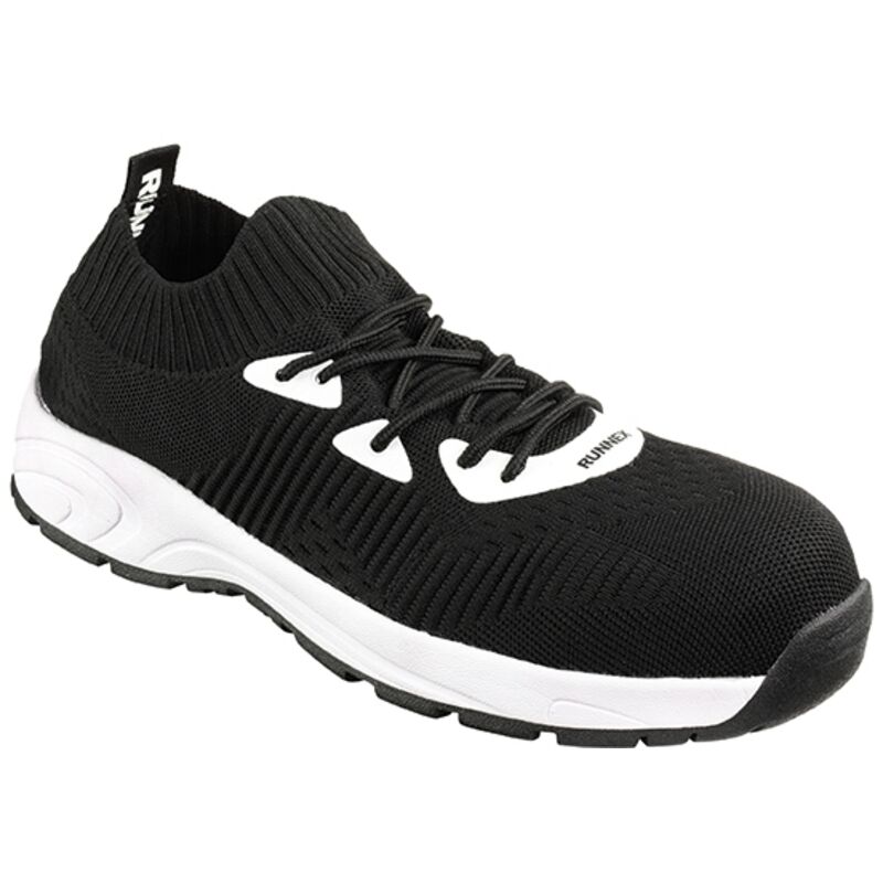 Runnex® S1 Sicherheitshalbschuhe Sportstar Schwarz/weiß, 5111 Gr. 43