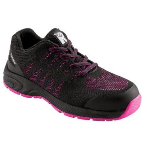 RUNNEX® S1PS-Damen-ESD-Sicherheitshalbschuhe GirlStar schwarz/pink, 5180 Gr. 42