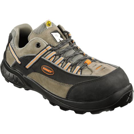 RUNNEX® S2-ESD-Sicherheitshalbschuhe TeamStar schwarz/grau/orange 520441 Gr.41