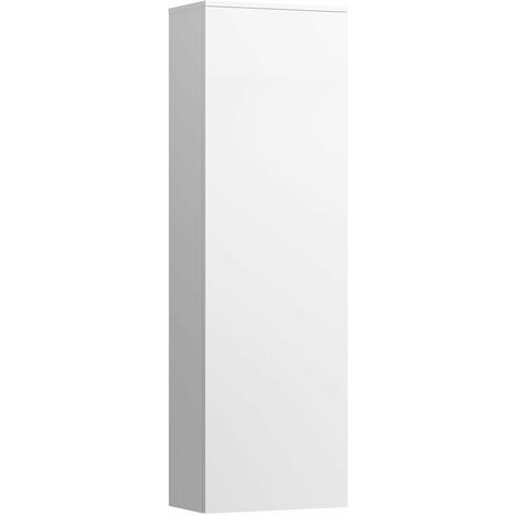 Running Cartel Armadio alto 1 anta, 4 ripiani in vetro, cerniera destra, 1300x400x270 mm, colorazione: grigio ardesia - H4082820336421
