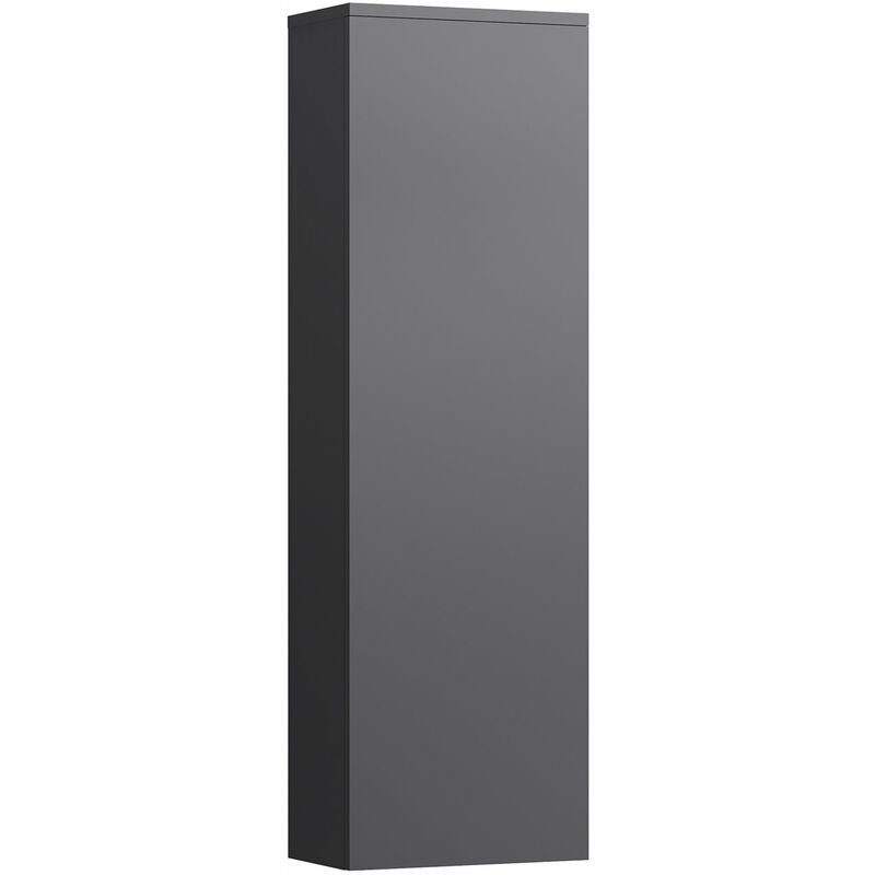 

Running Cartel Armario alto 1 puerta, 4 estantes de cristal, bisagra a la derecha, 1300x400x270 mm, color: gris pizarra - H4082820336421