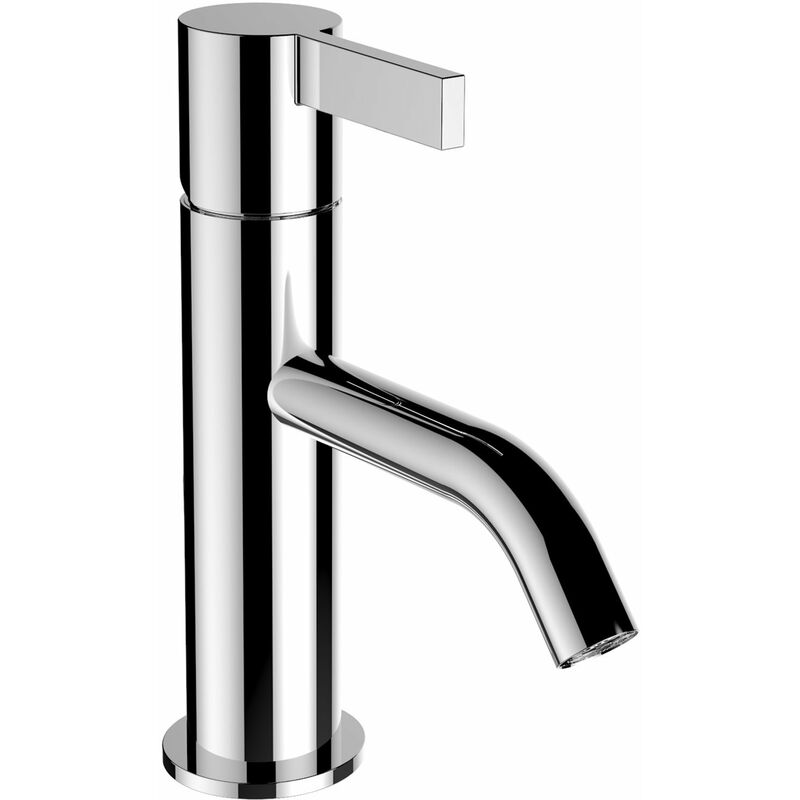 

Running Kartell Mezclador monomando para lavabo, caño fijo, sin válvula de desagüe, 115 mm de proyección, color: cromado - H3113310041001