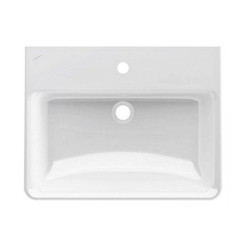 Pro s lavabo 600 x 465 mm con troppopieno, versione monoforo bianco - Laufen