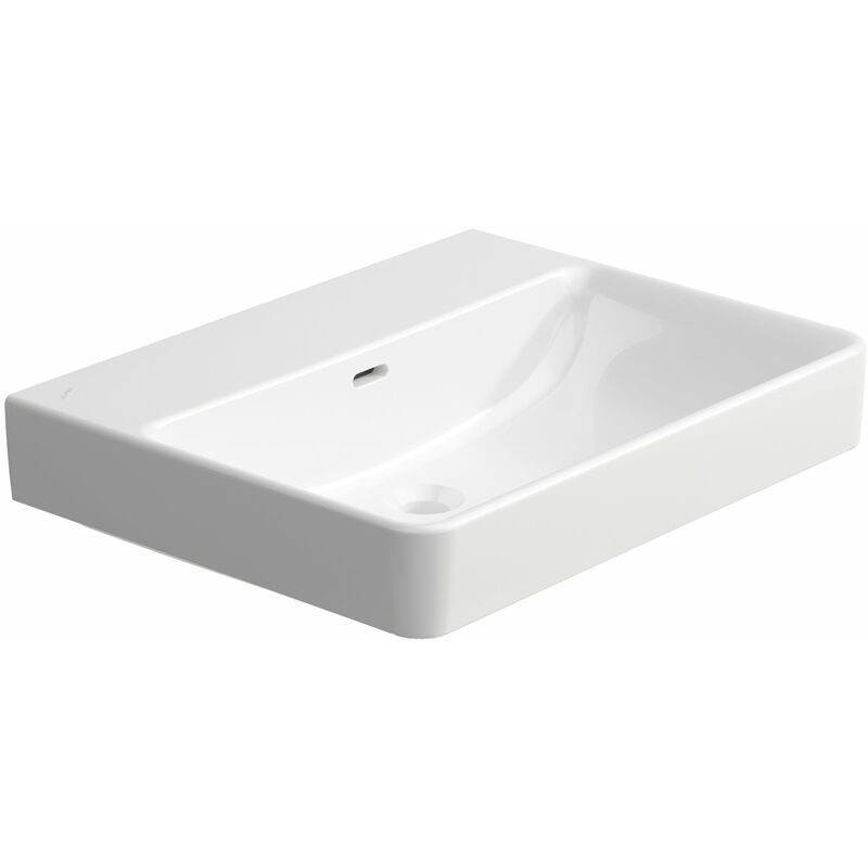 

Running PRO S Lavabo, sin grifo, con rebosadero, 600x465, blanco, color: Blanco con LCC - H8109634001091