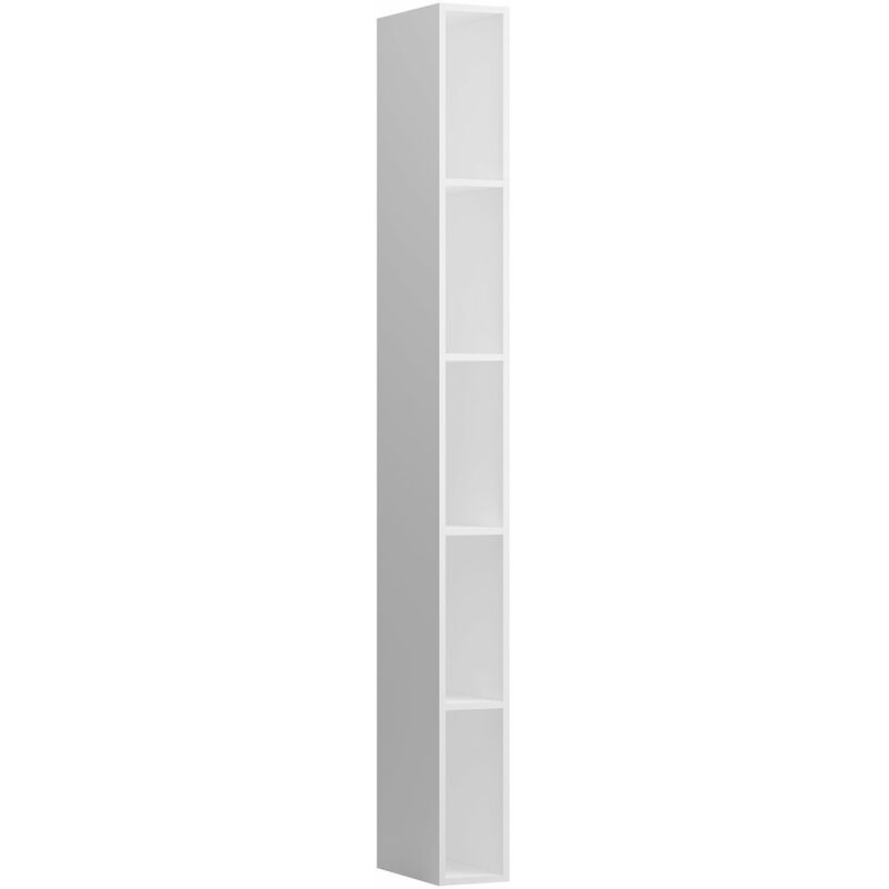 

Running Space Hochschrank Slim abierto, 4 estantes, 1700x295x150, color: Nieve (blanco mate) - H4109051601001