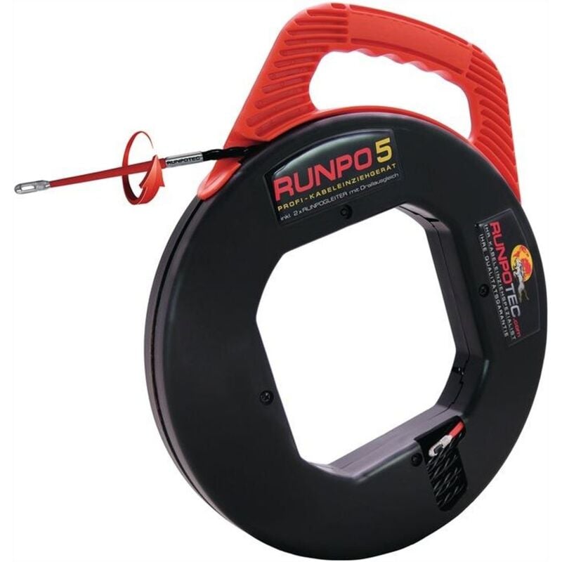 Runpotec - Appareil de tirage de câbles runpo 5 Longueur de bande 30 m Rayon de courbure 15 mm - 10014