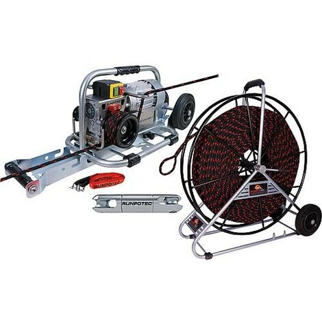 Runpotec – Treuil de traction 200 m – Câble 10 mm – Tension 230V / 50Hz – Puissance 1 500 kg pour levage charges lourdes