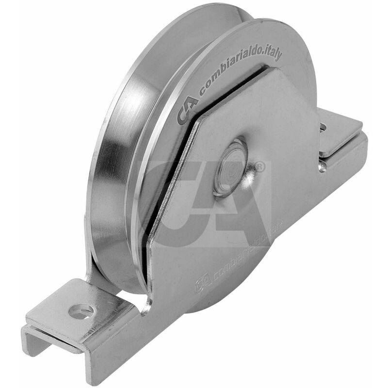 Ruota 1 Cuscinetto Gola V Supporto Interno Inox