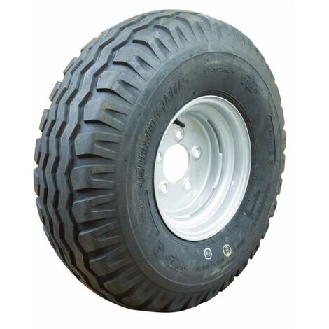 Ruota 11,5x80/15,3" 12PR con cerchio in ferro 6 fori