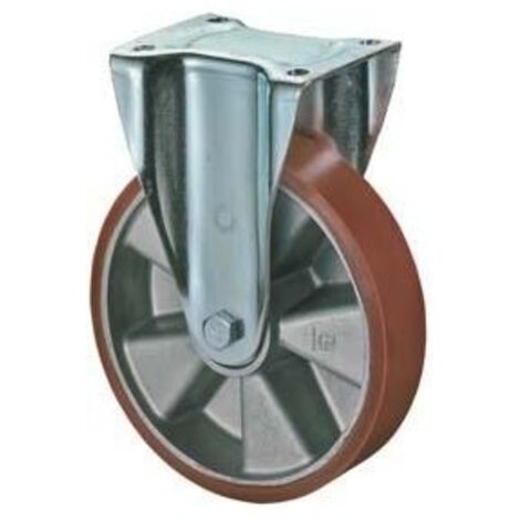 Ruota a carrello 125mm 300kg Guasto-PUR 105x85mm Alluminio