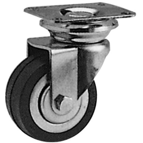 Ruota a forcella rotante Art. 111 -   mm 60 - HL mm 93 - Port. max kg 50 - 12 Pz