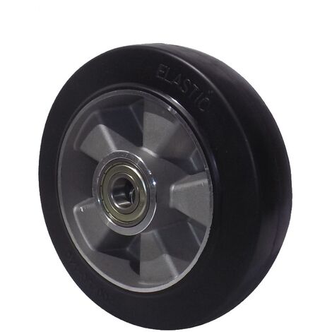 Ruota AVO 16A 200x50 Foro 25 rivestimento in gomma nucleo in alluminio