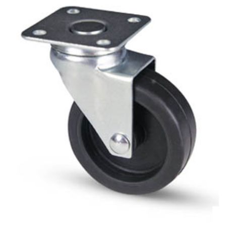 Ruota AVO 220 80x24 rivestimento in gomma nucleo plastica con supporto girevole