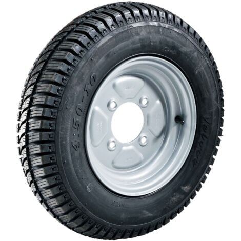 MAXTER Ruota completa per rimorchio 450 x 10