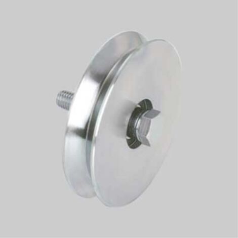 Ruota con bullone per cancelli gola y 80 mm