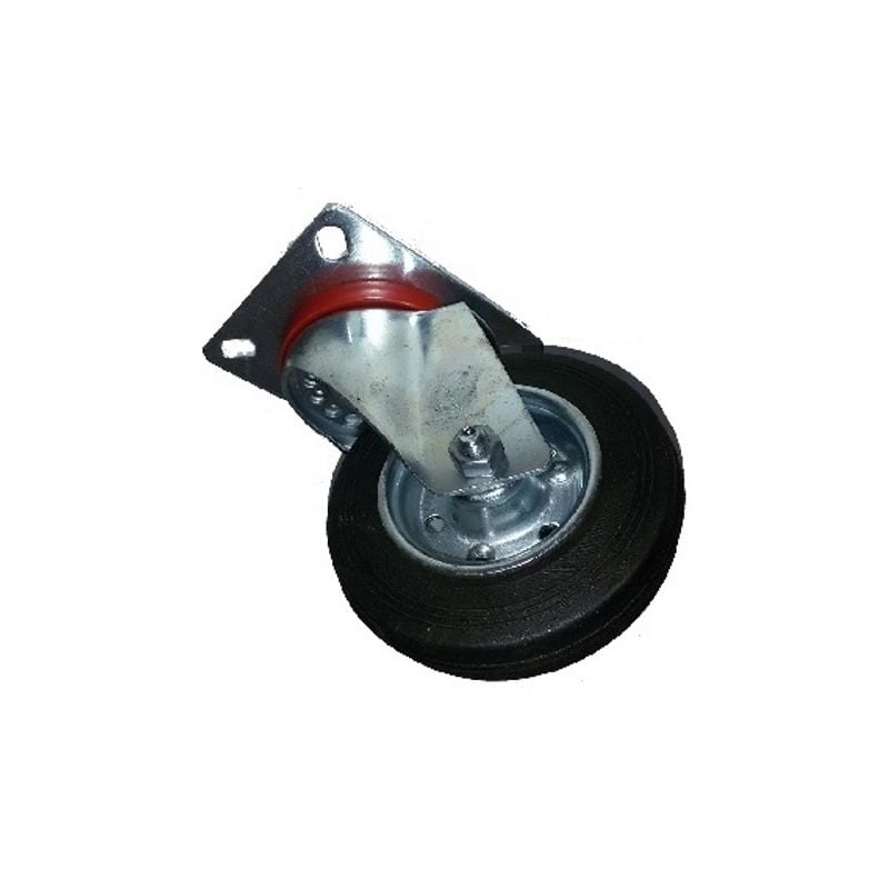 Image of AVO - ruota con rivestimento in gomma 100X30 in gomma piena marca made in italy
