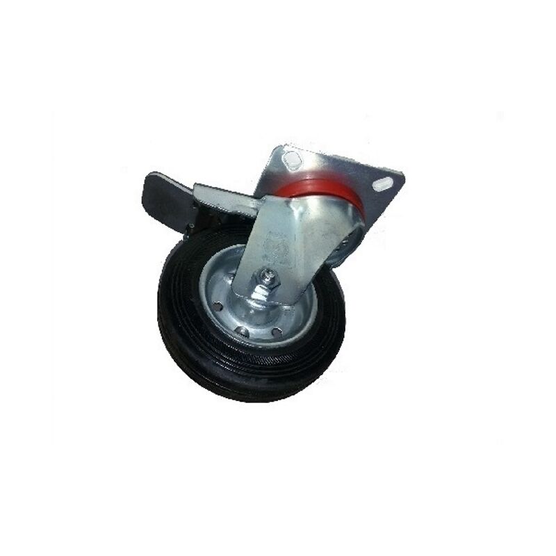 Image of AVO - ruota con rivestimento in gomma 100x30 in gomma piena marca made in italy