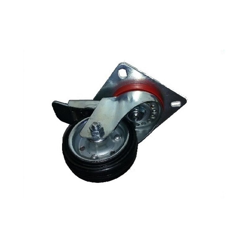 Image of AVO - ruota con rivestimento in gomma 80x25 in gomma piena marca made in italy