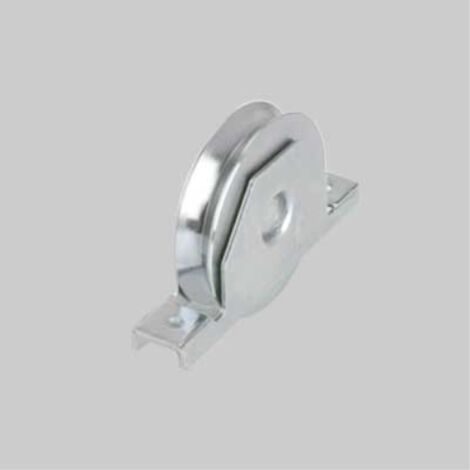 Ruota con supporto interno per cancelli gola y a cuscinetti 120 mm
