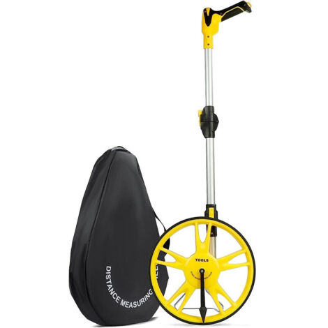 Odometro Digitale GrecoShop Con Ruota Metrica – Misura Distanze, Perimetri E Aree, Con Display, Braccio Regolabile E Borsa