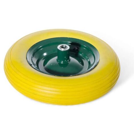 Ruota di ricambio per Carriola Antiforatura Resistente Gialla 81/4 Verdelook