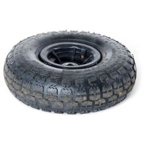 Ruota di Ricambio Pneumatica per Carrello Ribaltabile 80/4 4 cm Cerchio in Plastica