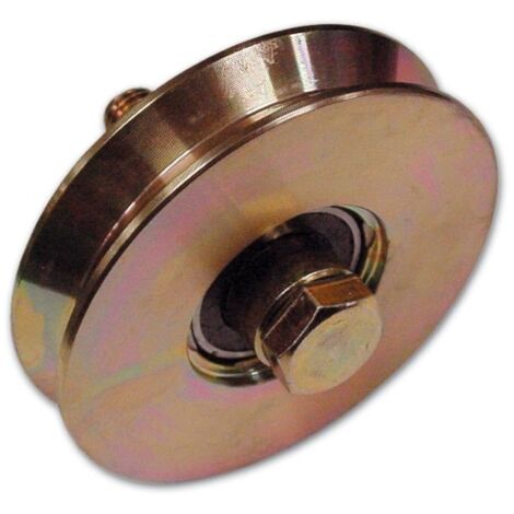 RUOTA Gola a V Cancelli SCORREVOLI   80 mm 1 CUSCINETTO Spessore 20 mm Fc 300 1 PEZZO