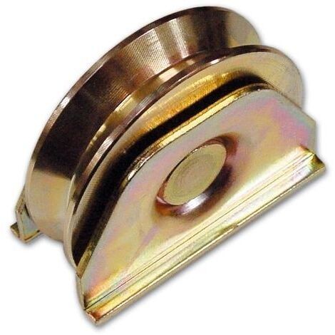 Ruota Gola a V con Piastre   140 mm Spessore 26 mm Piastra 43x126 mm Fc 330 1 PZ