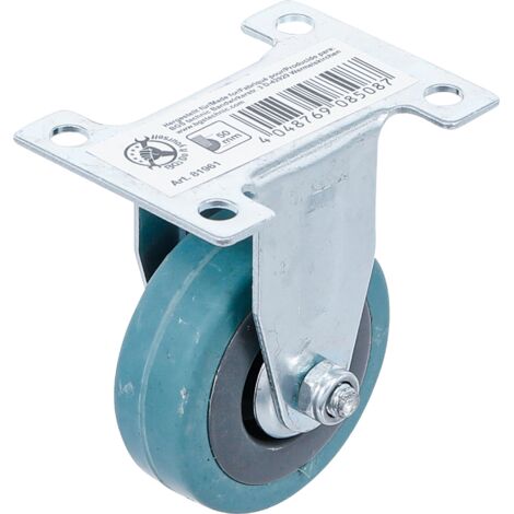 Ruota  gomma  con supporto fisso  Ø 50 mm