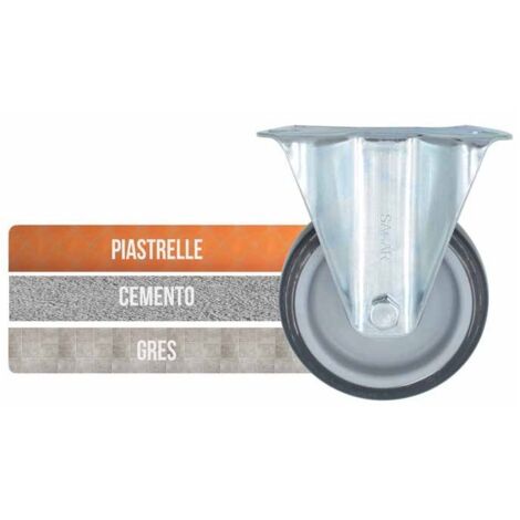 Ruota Gomma Termoplastica Fissa Mm.100