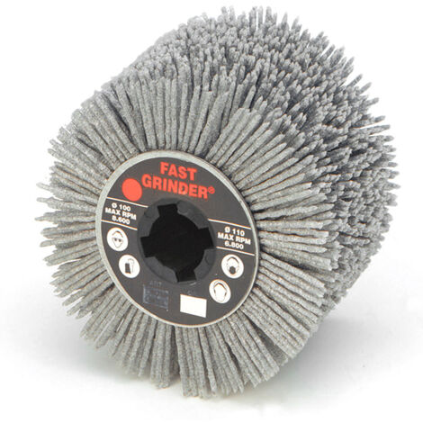 Ruota in filo di nylon per satinatrice 100x100x 19.1  mm grana 80 Fervi nws100