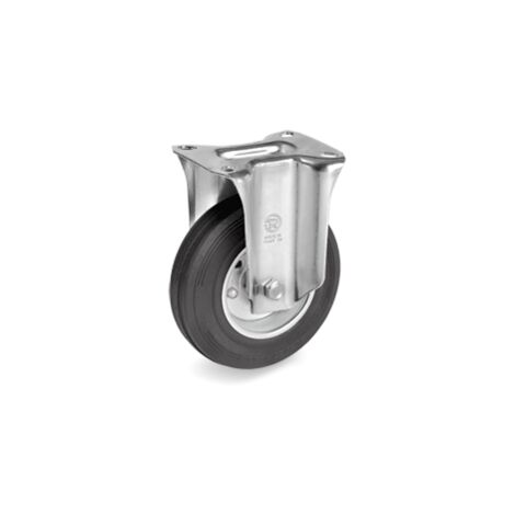 RUOTA IN GOMMA SUPPORTO FISSO SL 65 DAN 80X25 MM