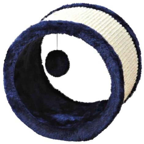 Ruota in peluche/sisal diametro 23x20cm blu