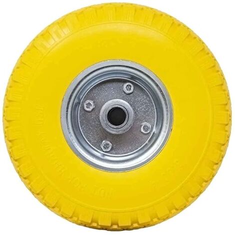 ruota in poliuretano per carrelli con disco in acciaio ideal star 260x85 mm - portata 120 kg