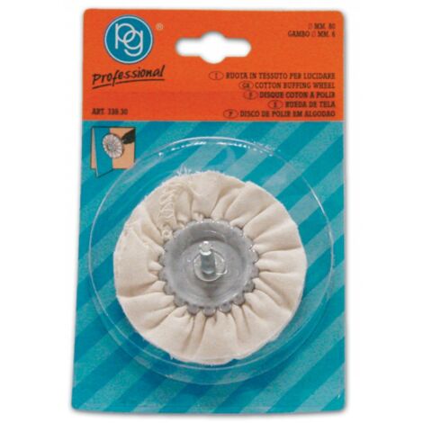 Ruota in Tessuto per Lucidare Poggi art. 339.30 80 mm Gambo 6 mm