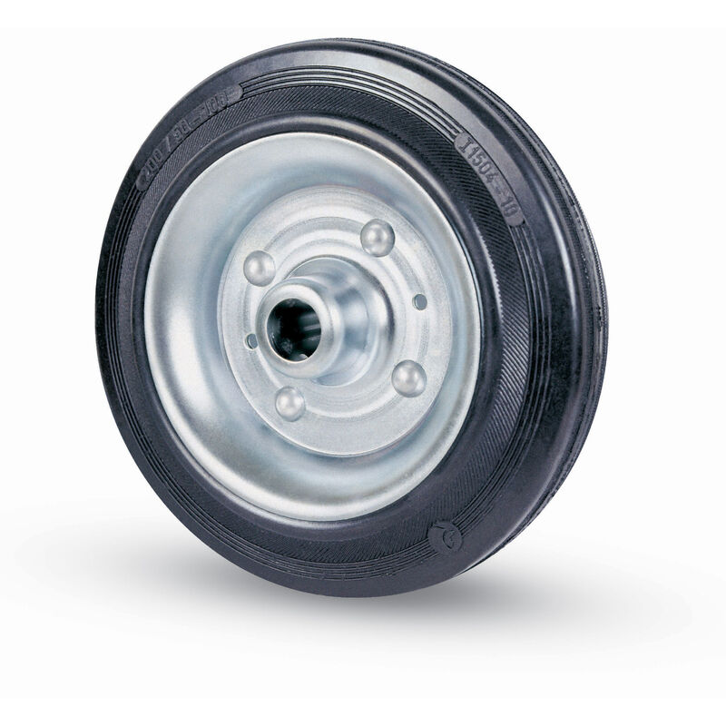Ruota industriale d 150 mm gomma 112 c/cuscinet
