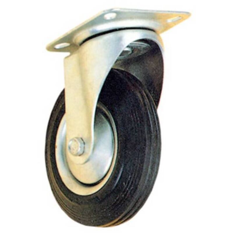 Rueda Industrial De 200 Mm Placa Giratoria Export